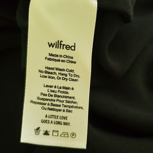 Aritzia Wilfred Morel Off-the-shoulder Top Boho Ruffled Top Black Sz M - Picture 8 of 9